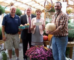 Pictured are Bob Eshelman, CCHS; Kevin Wain, Northwest branch manager; Gigi Gearhart, senior vice president, Northwest Savings and Scott Kolesar, CCHS event chairman. (Provided photo)