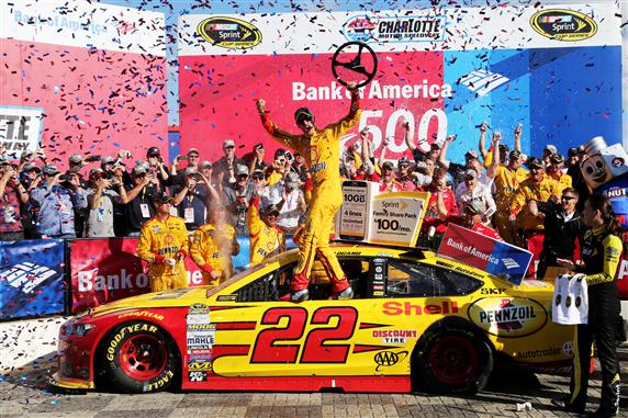 Win and advance once again.  Joey Logano is into the Eliminator 8 in the Chase.