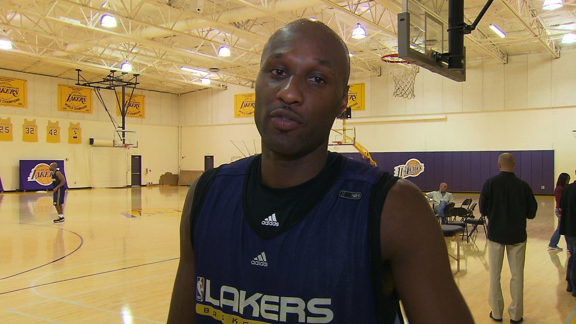 Lamar Odom, who won two NBA championships while a forward for the Los Angeles Lakers, has been hospitalized in Las Vegas, the Nye County Sheriff's Office announced.