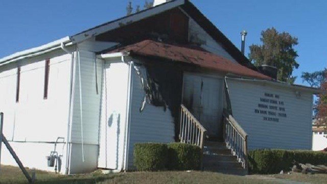 A fire was reported around 4:00 a.m. at the New Life Missionary Baptist Church on Plover Ave. on Saturday Oct 17, 2015. This incident marks the fifth church set on fire this week in the St. Louis area.