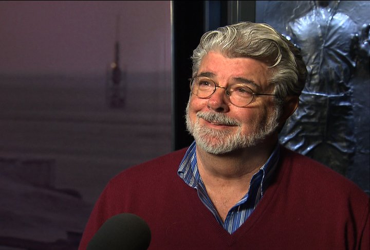 George Lucas talks with CNN in Los Angeles, California, in October.