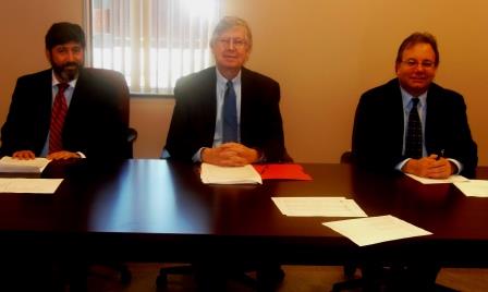 Pictured are Commissioners Tony Scotto, John A. Sobel and Mark B. McCracken. (Photo by Jessica Shirey)