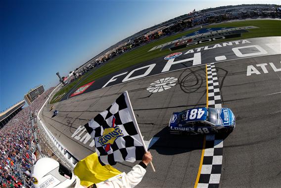 Jimmie Johnson won on Sunday, but the real win was the actual racing.