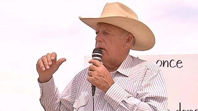 Embargo: Las Vegas

Cliven Bundy talks to supporters April 11, 2014, about the gathering of his cattle by the Bureau of Land Management.