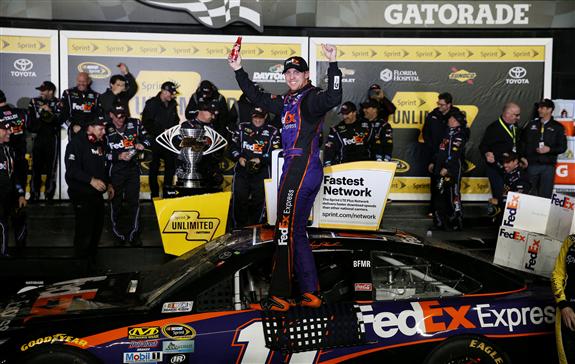 Welcome to the new season, with Denny Hamlin taking the first win of 2016.