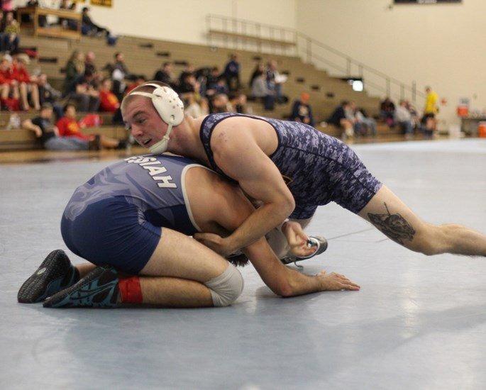 Barger, in action here winning his MAC title, was E