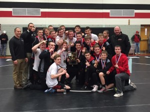 2016 District 9 Team Wrestling Champions (Photo by Dave Glass)