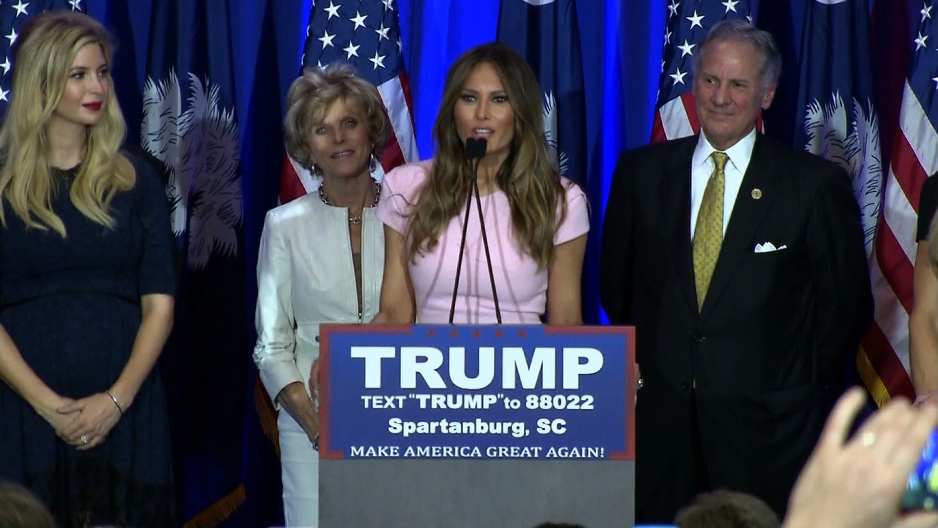 Fresh off of her husband's primary victory in Nevada Tuesday night, Melania Trump is giving voters a glimpse into her life as the wife of Donald Trump.