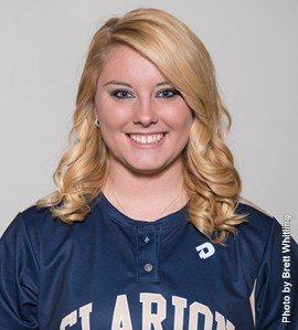 Rachel Hoffman picked up two wins for Clarion (Photo courtesy Clarion Athletics)
