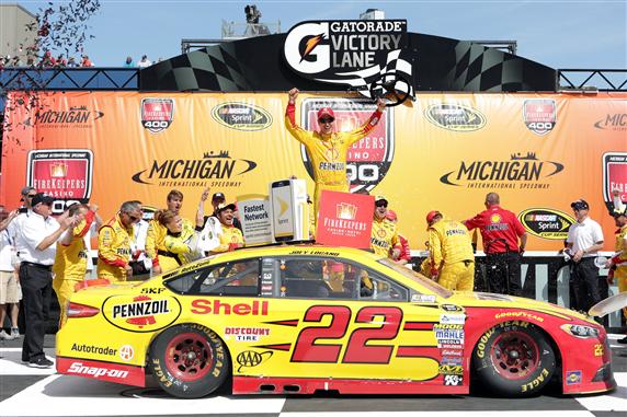 Joey Logano clinched his spot in the Chase as NASCAR tested out yet another aerodynamic package.