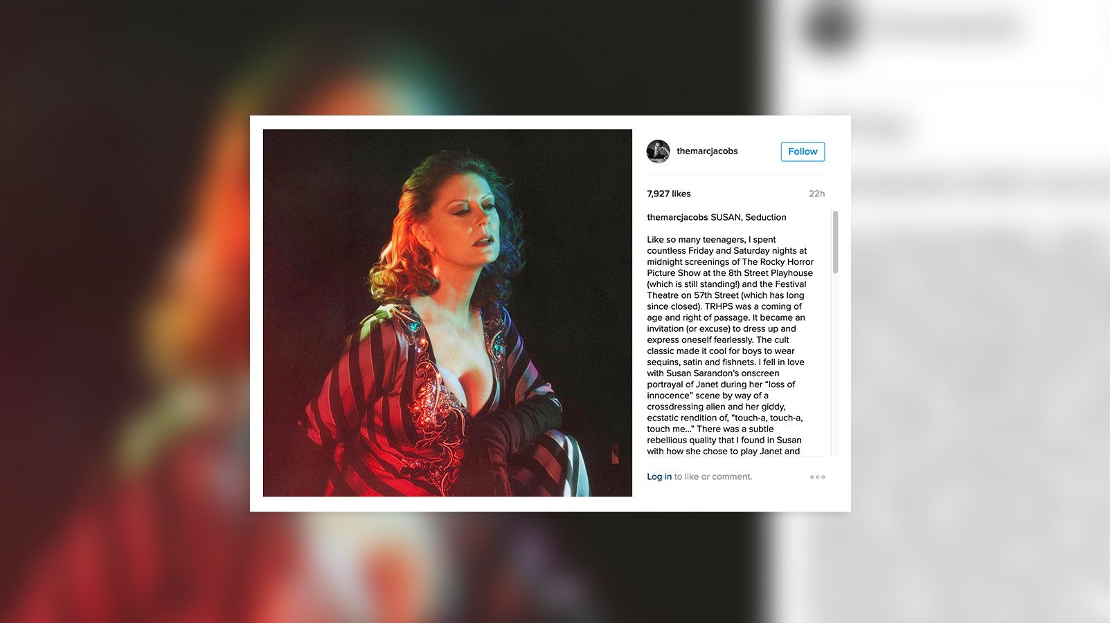 Fashion designer Marc Jacobs has announced that Susan Sarandon, the 69-year-old actress, is part of his fall-winter 2016 campaign. The fashion mogul took to Instagram and posted a sexy picture of Sarandon from the shoot, showing off her enviable curves.