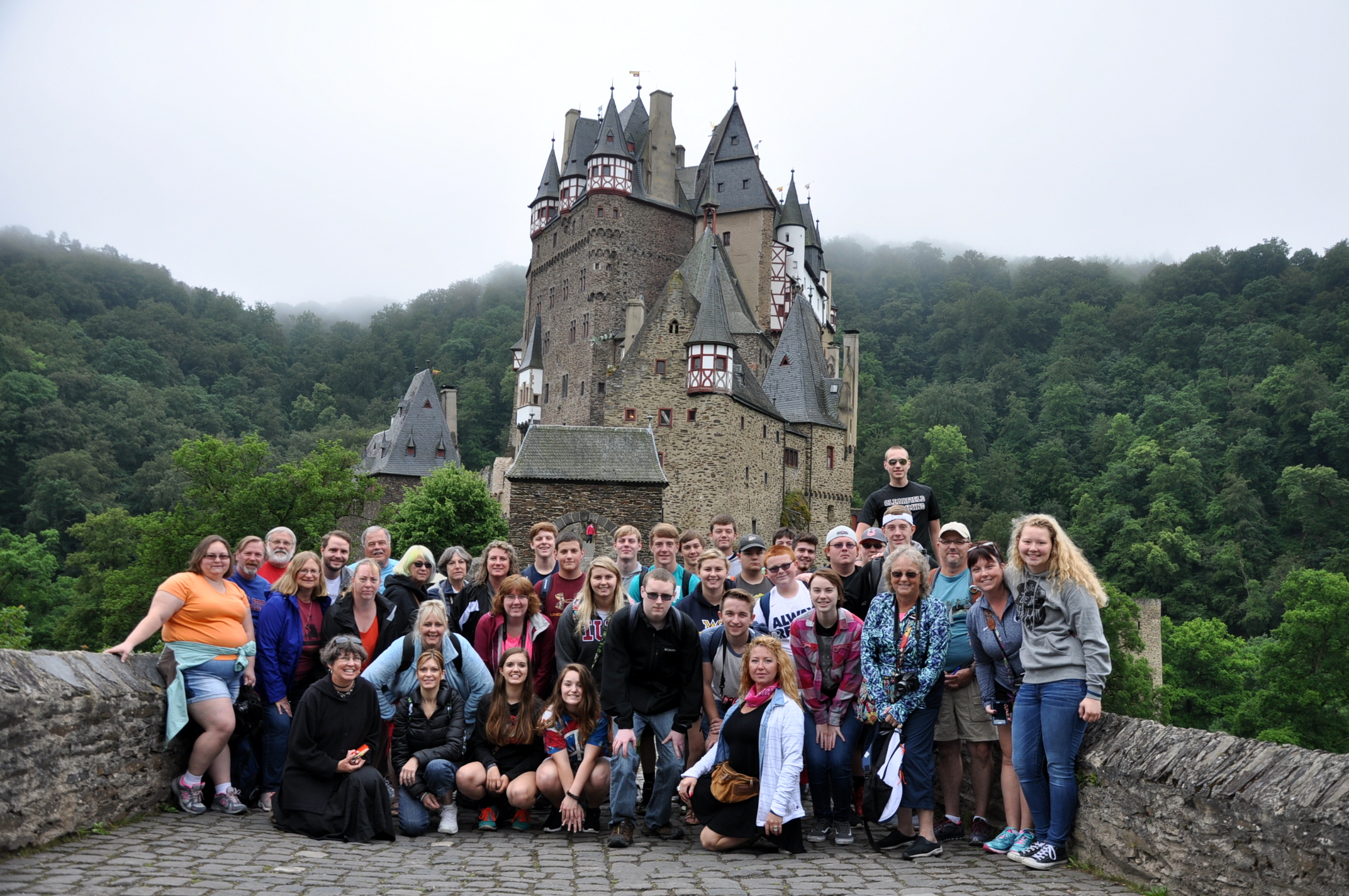 Students visited the best-preserved medieval castle in all of Germany, Burg Eltz, along the Mosel River. (Photo by Barb Simpson)