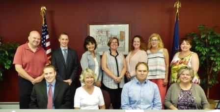 In the first row are: Joseph Kelly (treasurer), Karen Miller (secretary), Rob Bozovich (president) and Loretta Wagner (Main Street manager).
In the second row are Rob Edwards, Joseph Valenza, Terri Davis, Kathy Jacobson, Rikki Ross, Jody Grumblatt and Leslie Stott.
Missing from photo are Katie Penoyer, Lisa Kovalick (vice president), Heather Bozovich (solicitor) and Jim Schell.
(Provided photo)