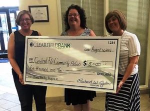 Kathy Jacobson, assistant vice president, CB&T, presents the check to CPCA’s Melissa Henry, case worker, and Deanna Graham, Family Services program manager. (Provided photo)