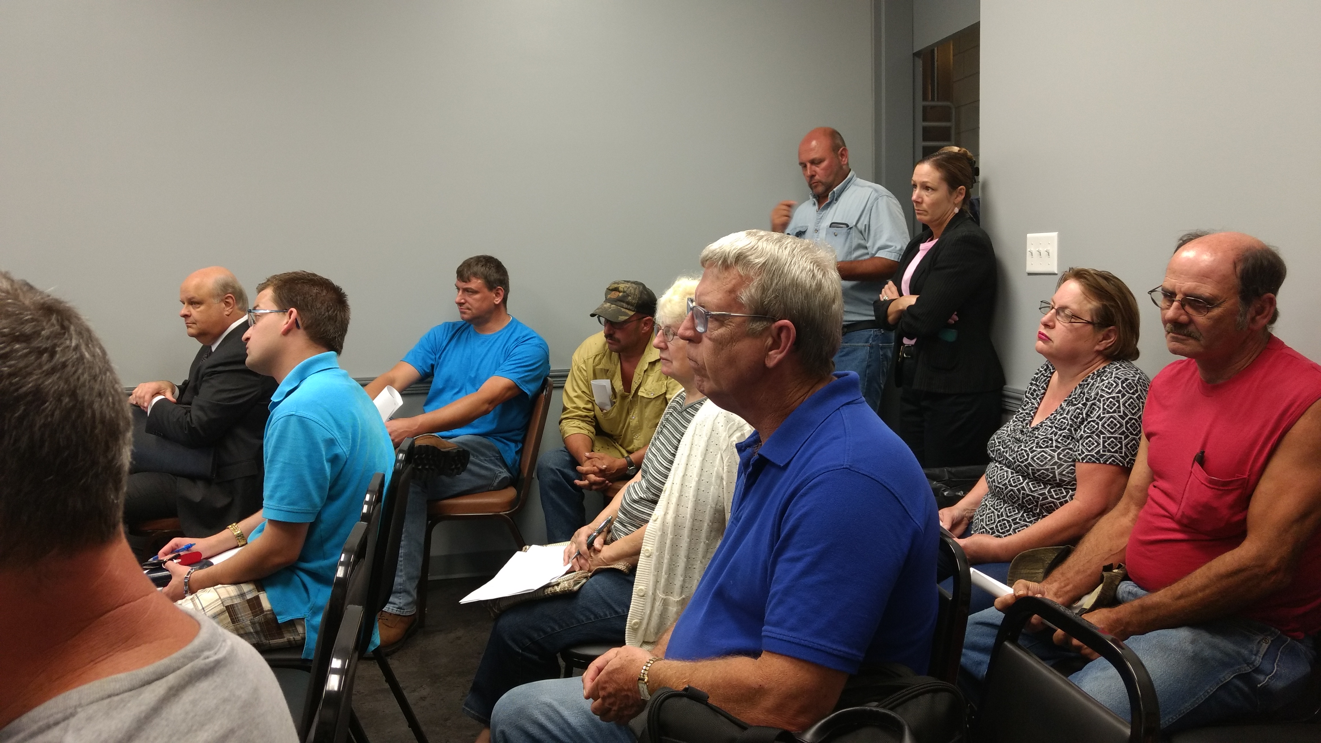 Clear Run residents voiced their concerns about a proposed, new waterline project at this week’s Sandy Township Supervisors’ meeting