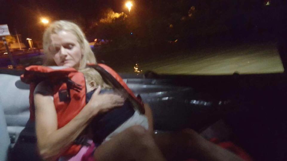 A family of four was returning from dinner when their boat apparently struck power lines, causing the vessel to flip over and send the passengers, including two young children, plunging into the darkened waters of the Indian River in Brevard County, Cocoa, Florida police say. The 23-month-old was trapped underneath but luckily was wearing a life jacket. Authorities responded quickly and located all aboard the boat after a dramatic rescue of the youngest child.