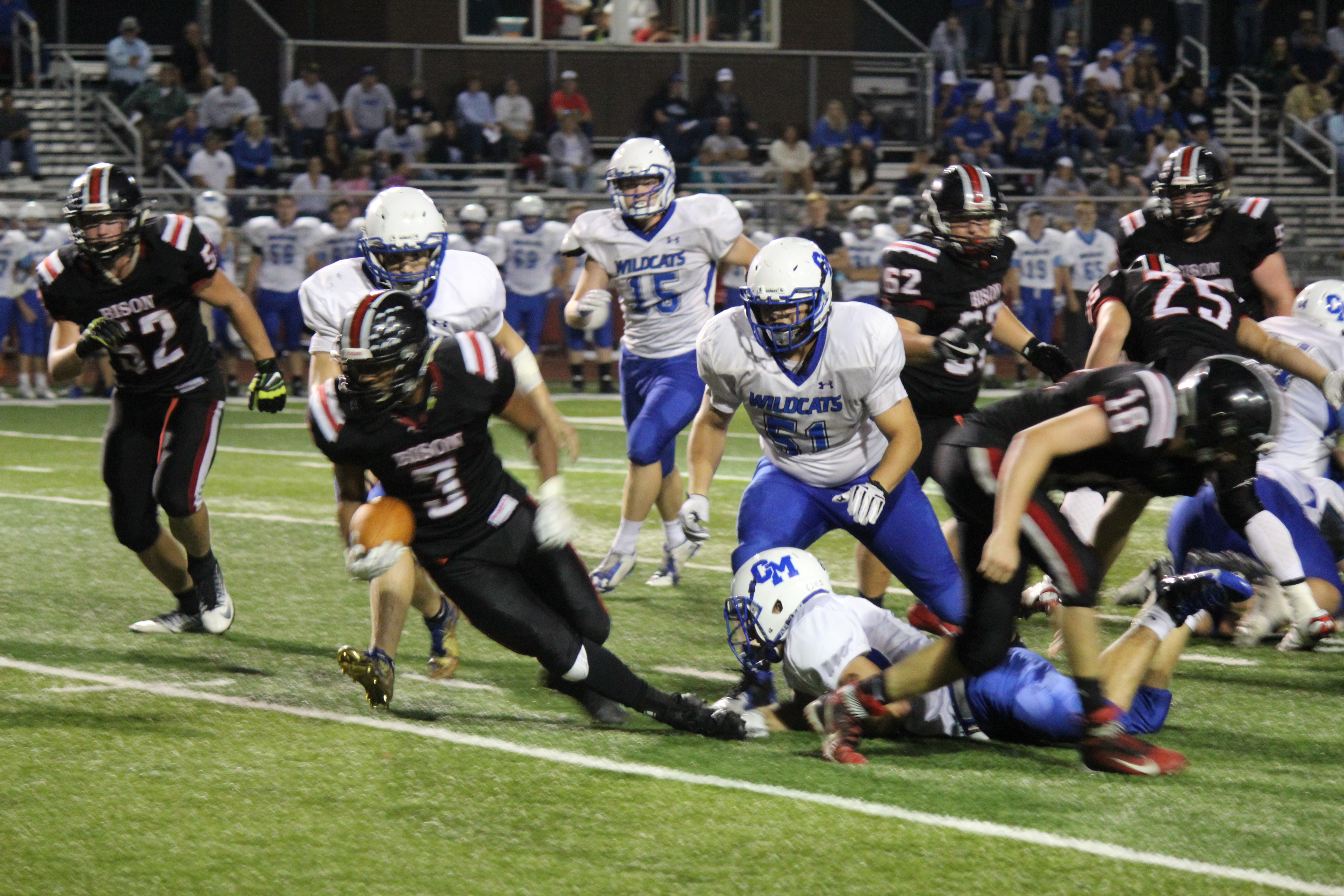 Seth Caldwell (3) came up big when it counted against Central Mountain.