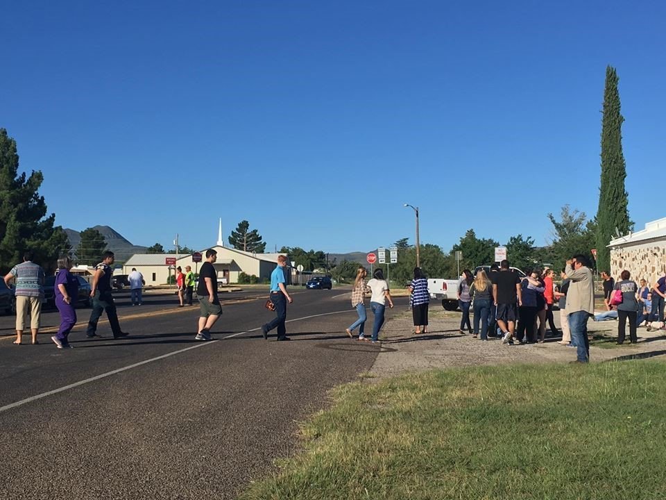 One person has been shot at Alpine High School in western Texas, and two shooters are believed to be on the loose, the Brewster County Sheriff's office said Thursday, September 8, 2016.