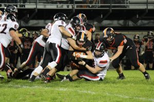 Tyrone struggled all night to gain footing on the Clearfield defense. The Golden Eagles ended with just 123 total yards.