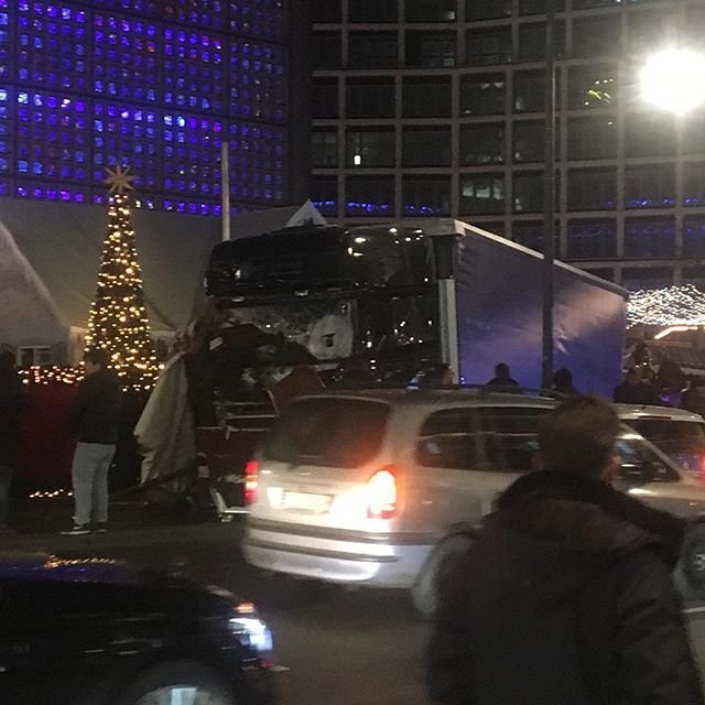 A truck ran into a Christmas market Monday, December 19, 2016 evening in a major public square in Berlin, killing nine people and injuring at least 50 others, police said.