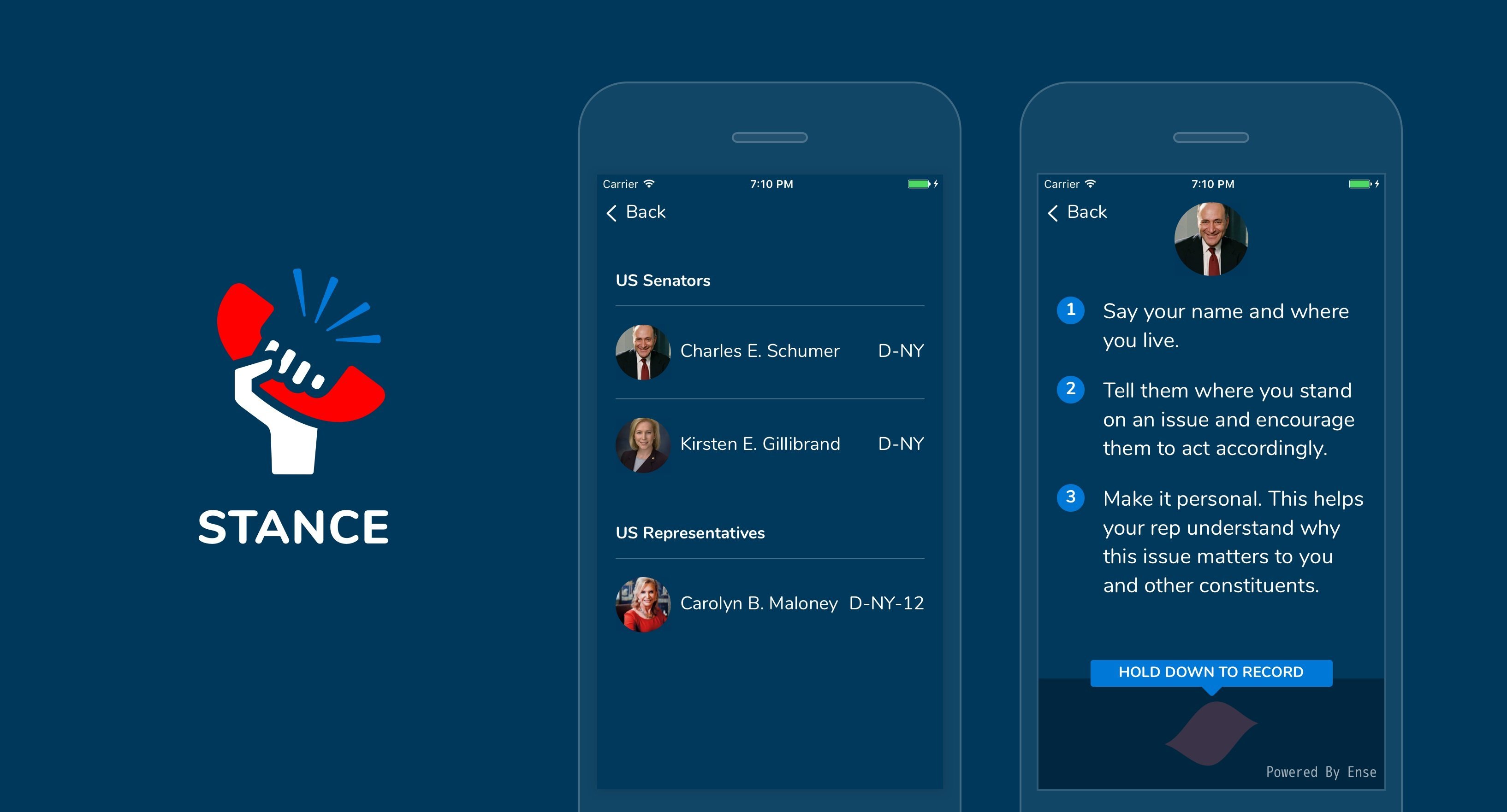 Having a hard time leaving a message for your senator or representative? Stance, a new app aimed at changing how constituents interact with their congressional representative, may help get your voice heard.