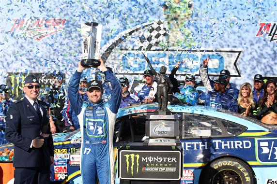There's no better feeling than getting that first win.  Ricky Stenhouse Jr. now has that feeling after Sunday.