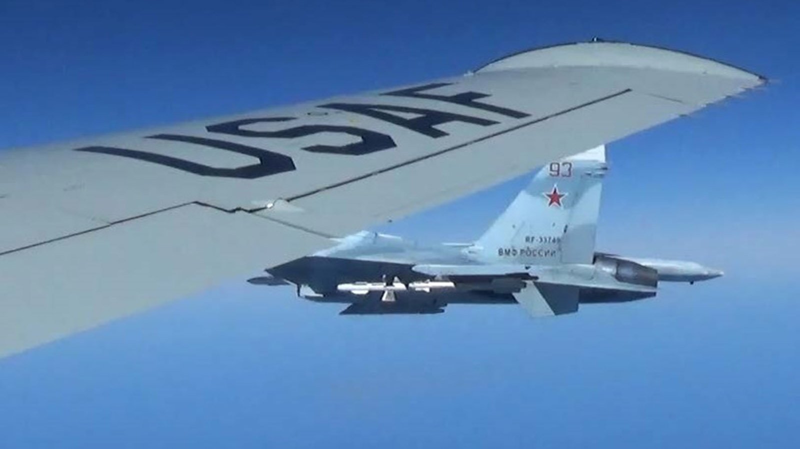 On Monday, June 19, 2017,  a Russian Su-27 fighter jet flew within five feet of a US Air Force RC-135 reconnaissance aircraft over the Baltic Sea, according to a US official, an encounter that was assessed to be "unsafe."