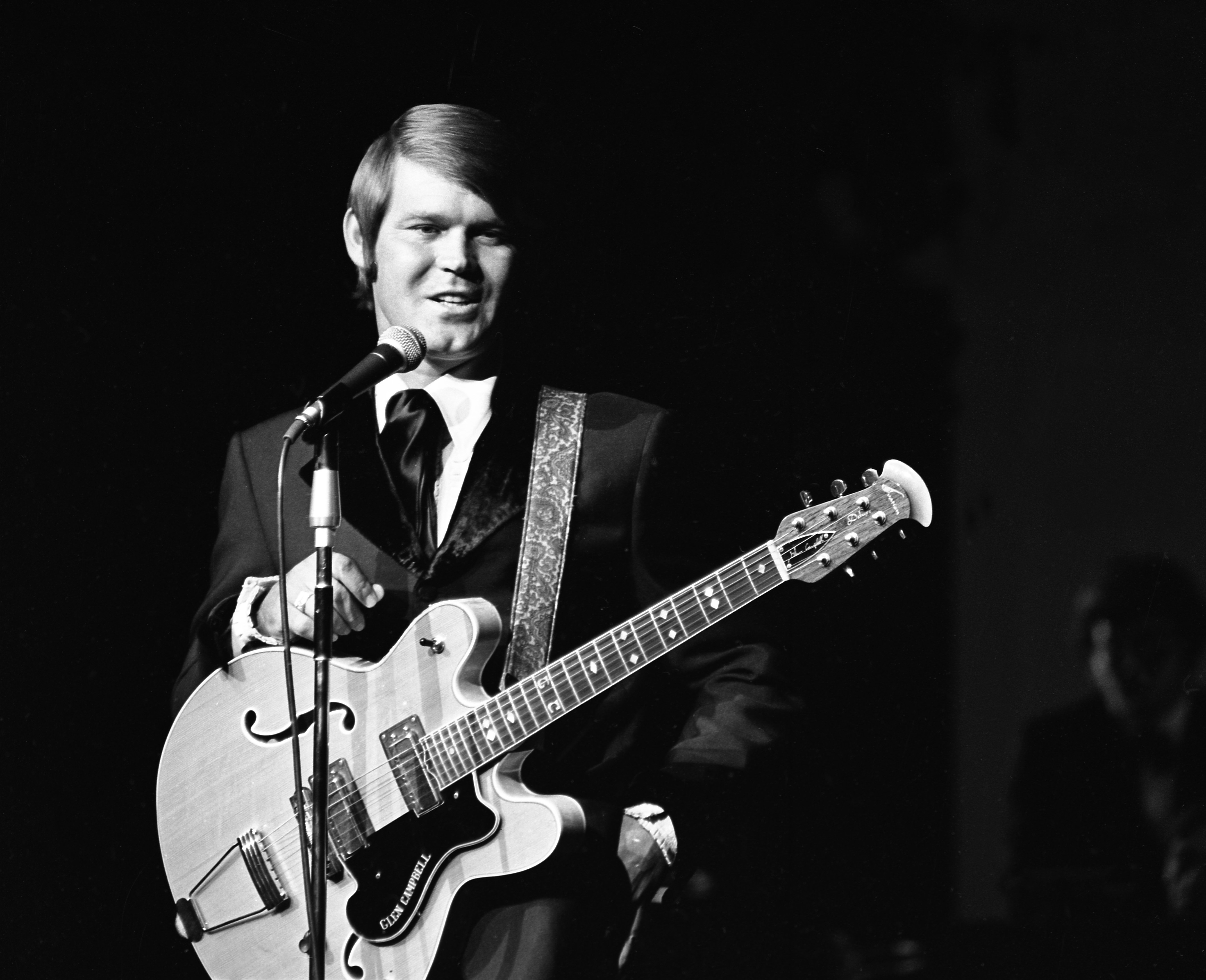 Glen Campbell onstage at the International Hotel in Las Vegas on July 13, 1970.