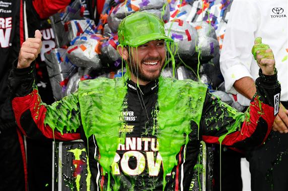 He may be covered in slime, but Martin Truex Jr. is already on the way to a championship.