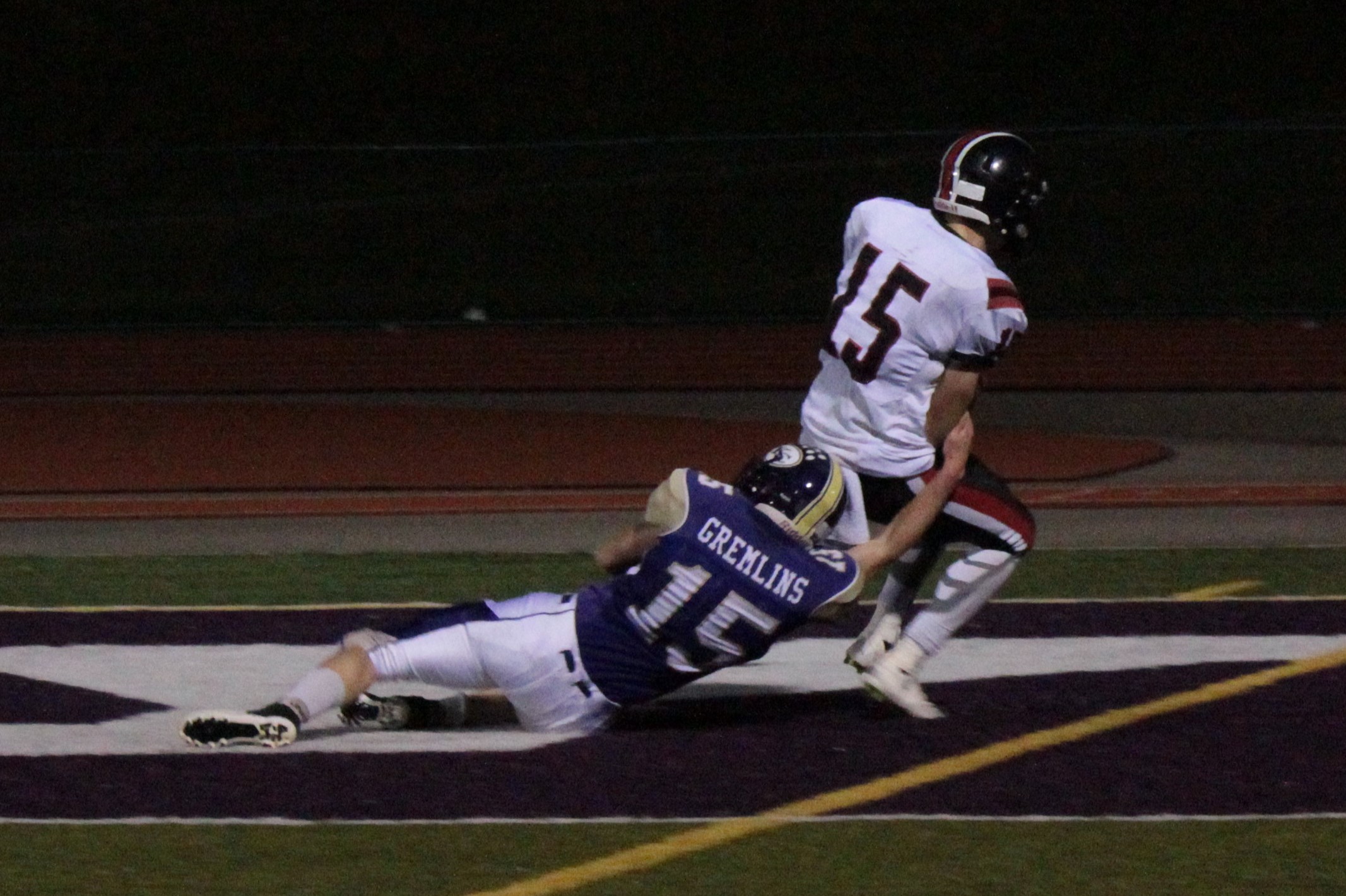 Micah Heichel (15 White) only had two receptions against Karns City.  Both were for touchdowns.