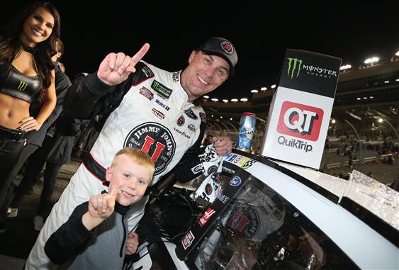 It took 17 years before Kevin Harvick won again in Atlanta.  But after missing out on it the last four years, no one was taking it from him this time.