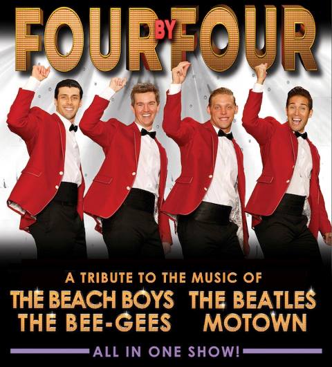 The versatile group, Four By Four, will perform music from The Beatles, Bee Gees, The Beach Boys and Motown in a special concert at the Rowland Theatre in Philipsburg on Saturday, June 2 at 7 p.m. Tickets are still available. (Photo courtesy of the Rowland Theatre)