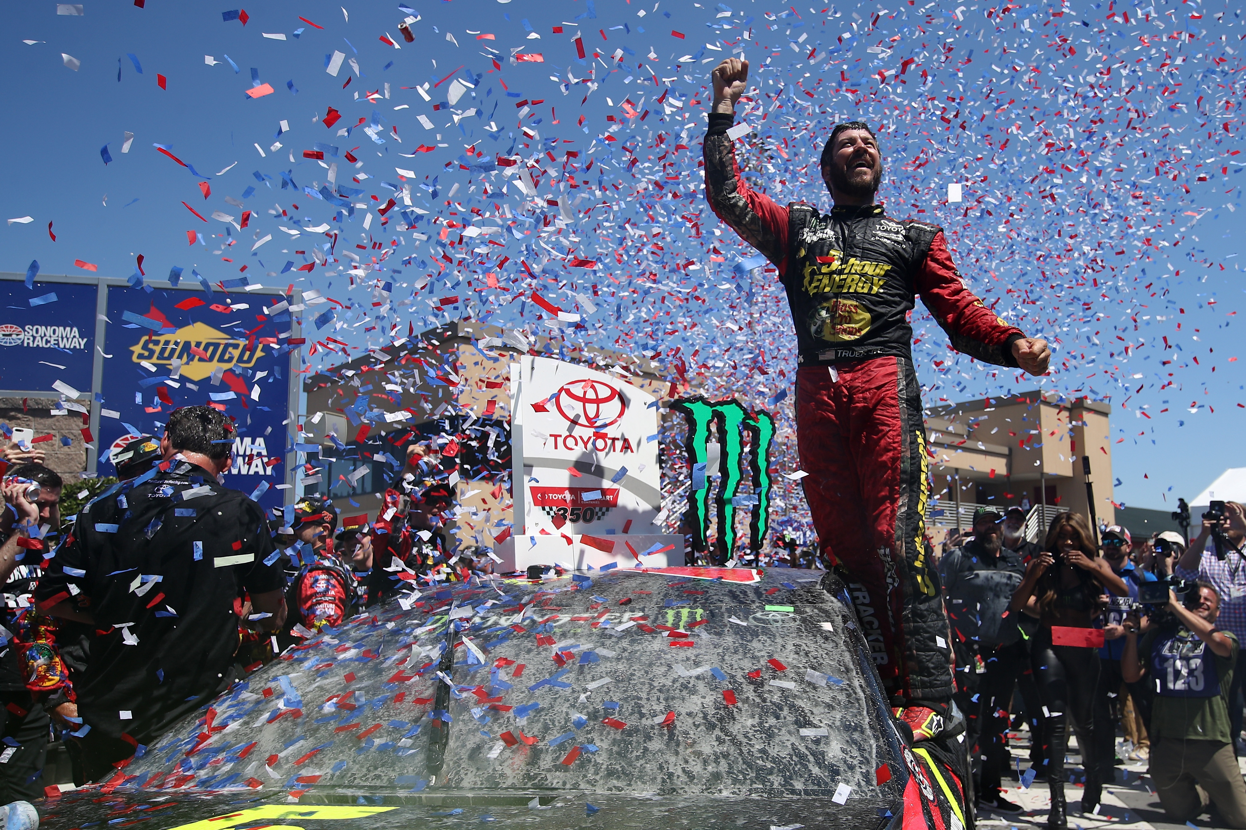 It was strategy that won Martin Truex Jr. his third race of the year.  It wasn't what he did, but what he didn't do.