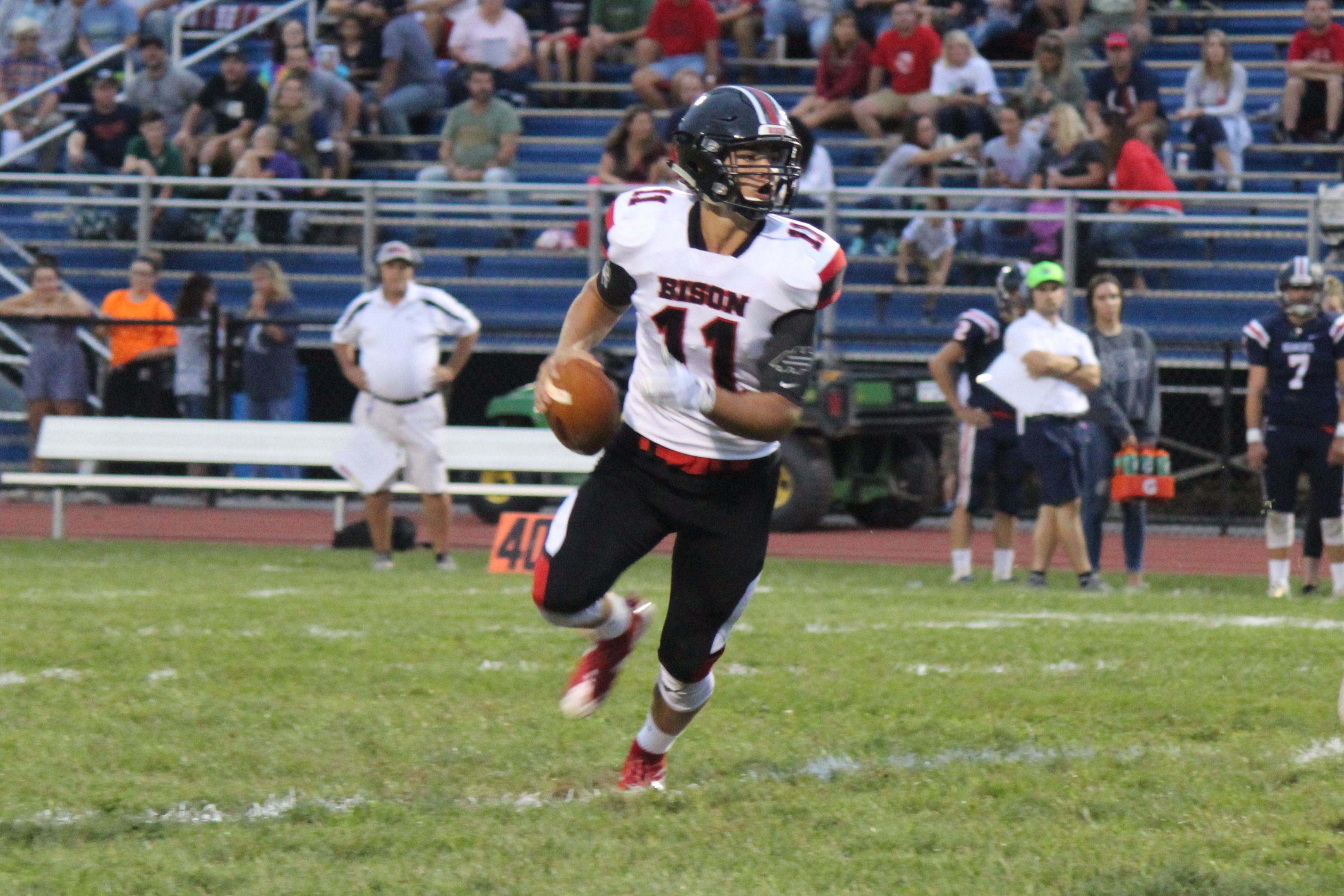 Isaac Rumery accounted for five touchdowns against Huntingdon, three passing and two rushing.