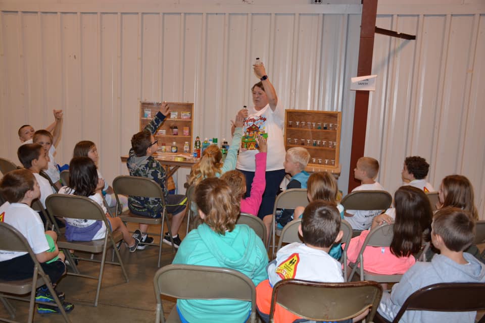 This year, National Poison Prevention Week will be celebrated March 17-23, 2019. Participants at a Progressive Agriculture Safety Days® in Clearfield County try to differentiate the poison and safe items in a chemical look-a-like activity. Safe Kids Clearfield County Vice-President/Secretary, Renee Johnstonbaugh, senior community health navigator for AmeriHealth Caritas Pennsylvania, presented the station. (Provided photo)