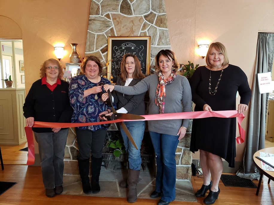 Pictured, from left to right, are: Debbie Peterson, Sarah Ott Sedgwick, Stefanie DuRussell, Erin Dixon Heath and Lori Jesberger. (Provided photo)
