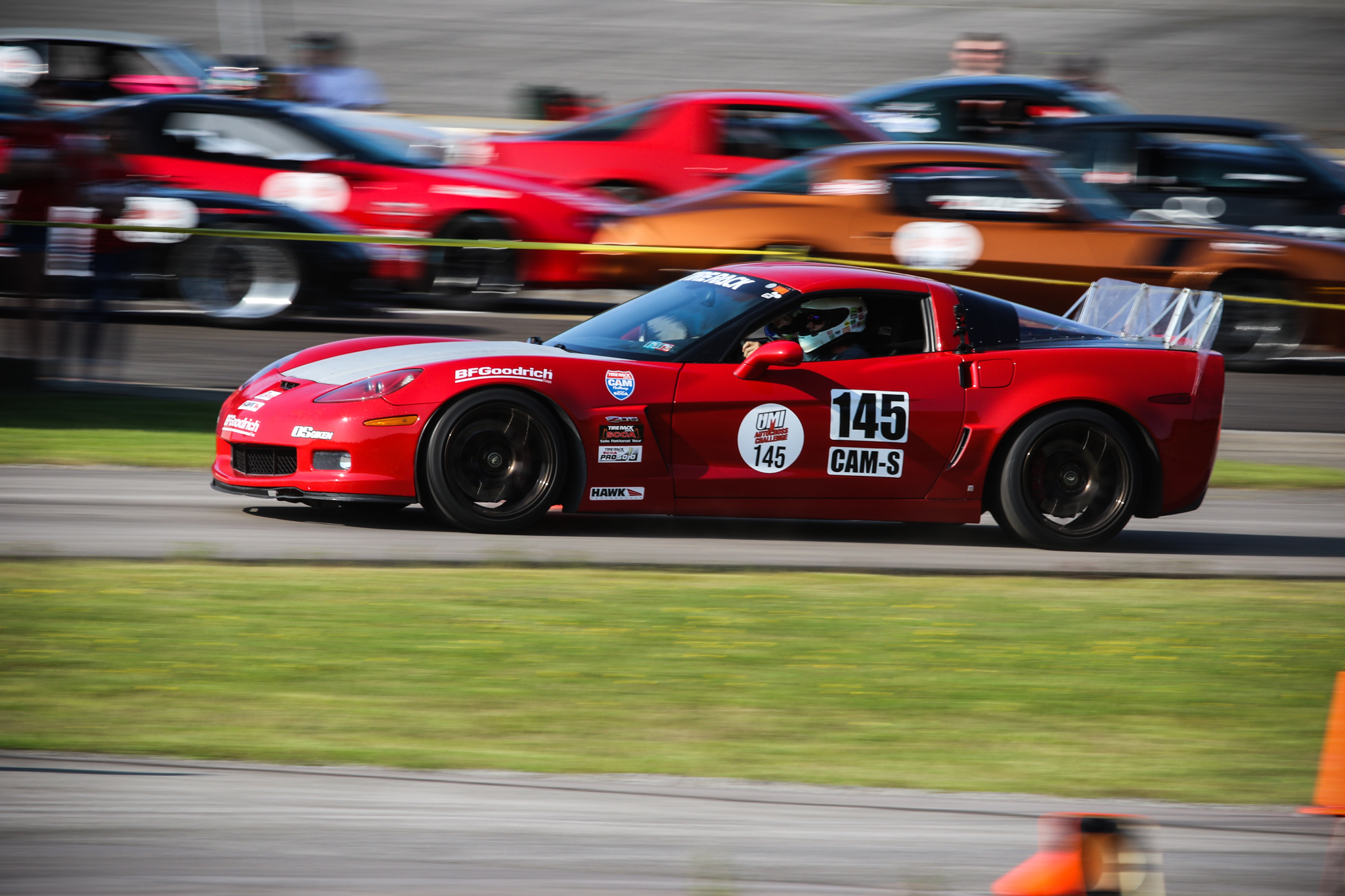 Manheim, Pa.’s Justin Peachey wheels his 2007 Corvette to the overall win at the 2019 UMI Autocross Challenge. (Provided photo)