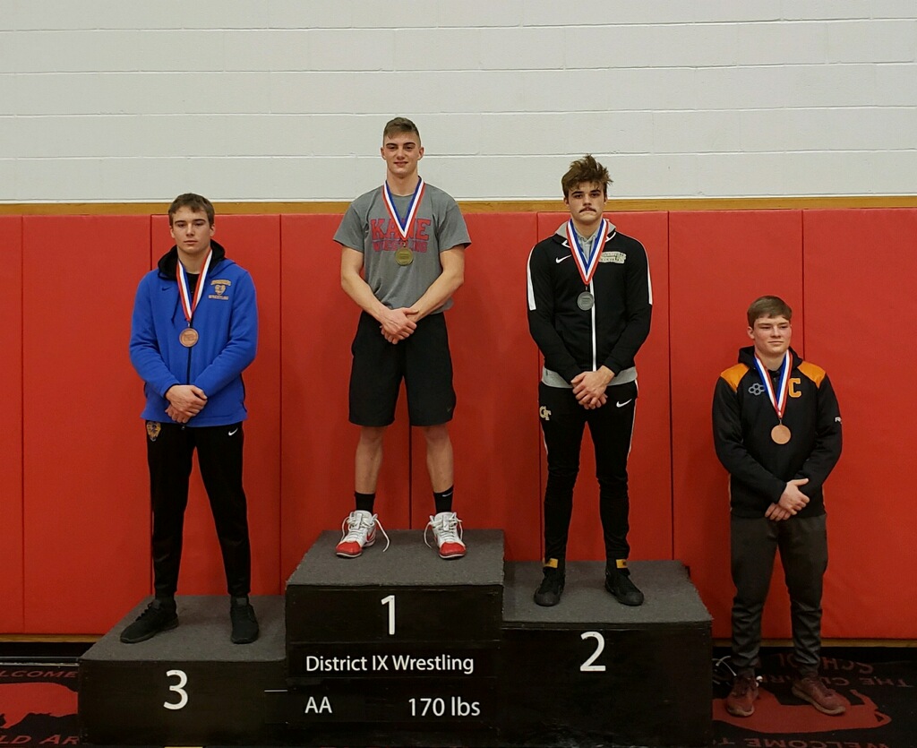 Jake McCracken's with his second place finish on the podium