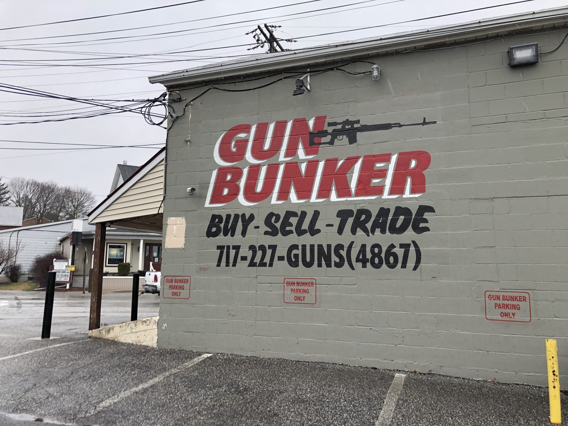 Gun Bunker in Shrewsbury, York County, was closed on March 23, 2020, the first day of enforcement for Gov. Tom Wolf's order to close "non-life sustaining" businesses. On Tuesday, Wolf's said gun shops could open but with restrictions.

Ed Mahon / PA Post