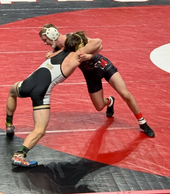 Zach Holland fought off everything Jacob Jones threw at him to win his quarterfinal bout