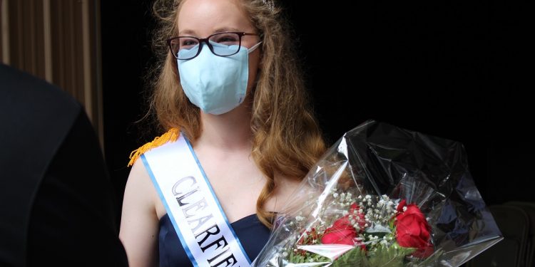 Sarah Swope, 17, of Luthersburg was crowned Clearfield County Fair Queen on Sunday during the 32nd annual competition on the David H. Litz Grove Stage. (Photo by GANT News Editor Jessica R. Shirey)