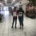 Students Tamara Seltzler, left, and Paige Pleta distributing surveys to members of the community at the DuBois Mall.  They distributed surveys for the public to complete both locally, and in communities across the country. (Provided photo)