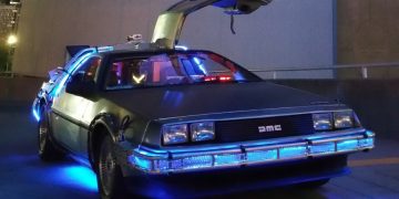 Among the activities happening at the Clearfield County Fairgrounds is the Groundhog Wine Festival, which will feature an appearance of the “Steel City Time Machine.” This DeLorean has been altered to be a replica of the famous time traveling vehicle. It has functioning lights, flux bands, gauges, a flux capacitor, smoking rear vents and several prop replicas from all three movies. (Photo courtesy of Steel City Time Machine)