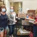 From left, are Missy McKeown, custodian; Casey Friberg, secretary; and Nora Campbell, student; at the Clearfield Campus Cupboard.