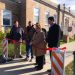 Clearfield Borough Operations Manager Leslie Stott cut the ribbon Monday to celebrate the completion of the Front Street Betterment Project in Clearfield Borough. (Photo by GANT News Editor Jessica Shirey)