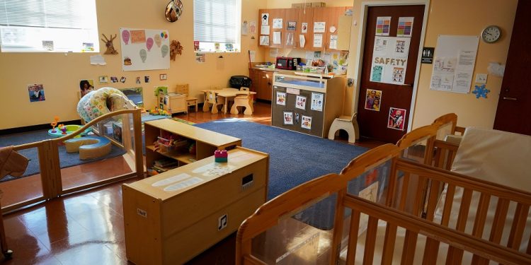 Kym Ramsey had to close the infant room at her Montgomery County child care facility because of a staffing shortage.

THOMAS HENGGE / Philadelphia Inquirer