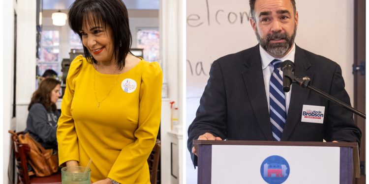 The candidates in the 2021 Pa. Supreme Court race, Democrat Maria McLaughlin (left) and Republican Kevin Brobson, have raised more than $6 million this year.  Tyger Williams / Philadelphia Inquirer