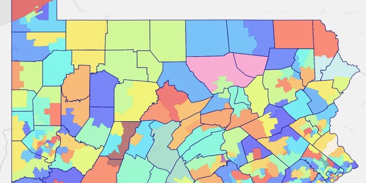 The final state House map, approved in February 2022.

Screenshot via Dave's Redistricting