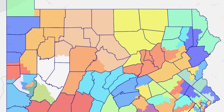 The final state Senate map, approved in February 2022

Screenshot via Dave's Redistricting