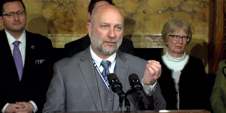 Rick Vilello, deputy secretary for Pennsylvania's Department of Community and Economic Development, speaks April 1, 2019, at a news conference in Harrisburg.

Image courtesy of Commonwealth Media Services